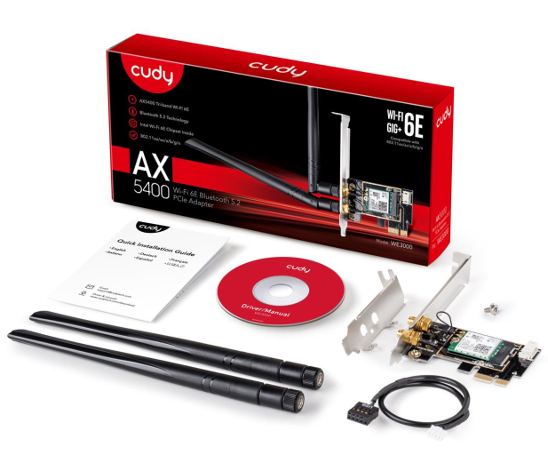 CUDY WE3000 WiFi AX5400 PCI-E - 1110347 - zdjęcie 4